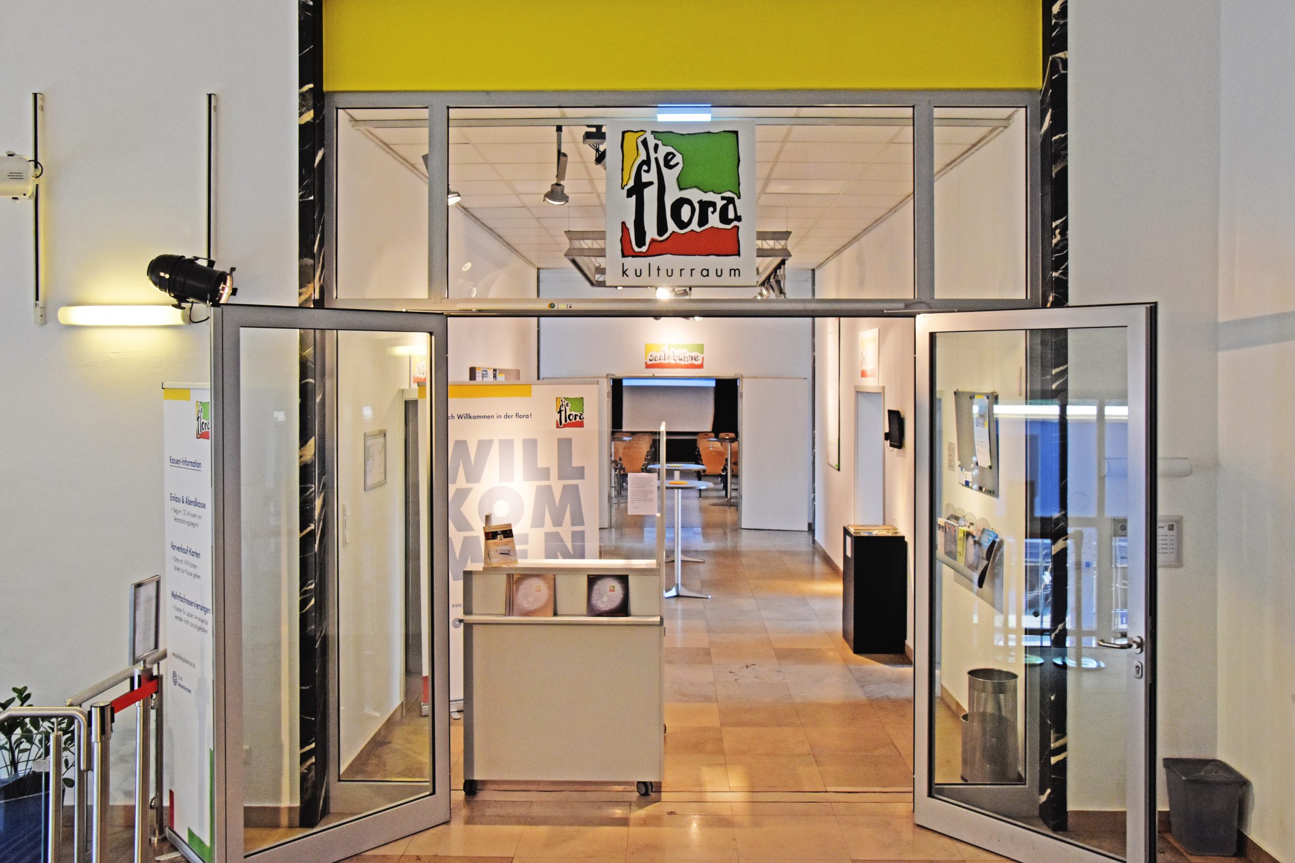 Das Foyer im Kulturraum „die flora“ (2021)