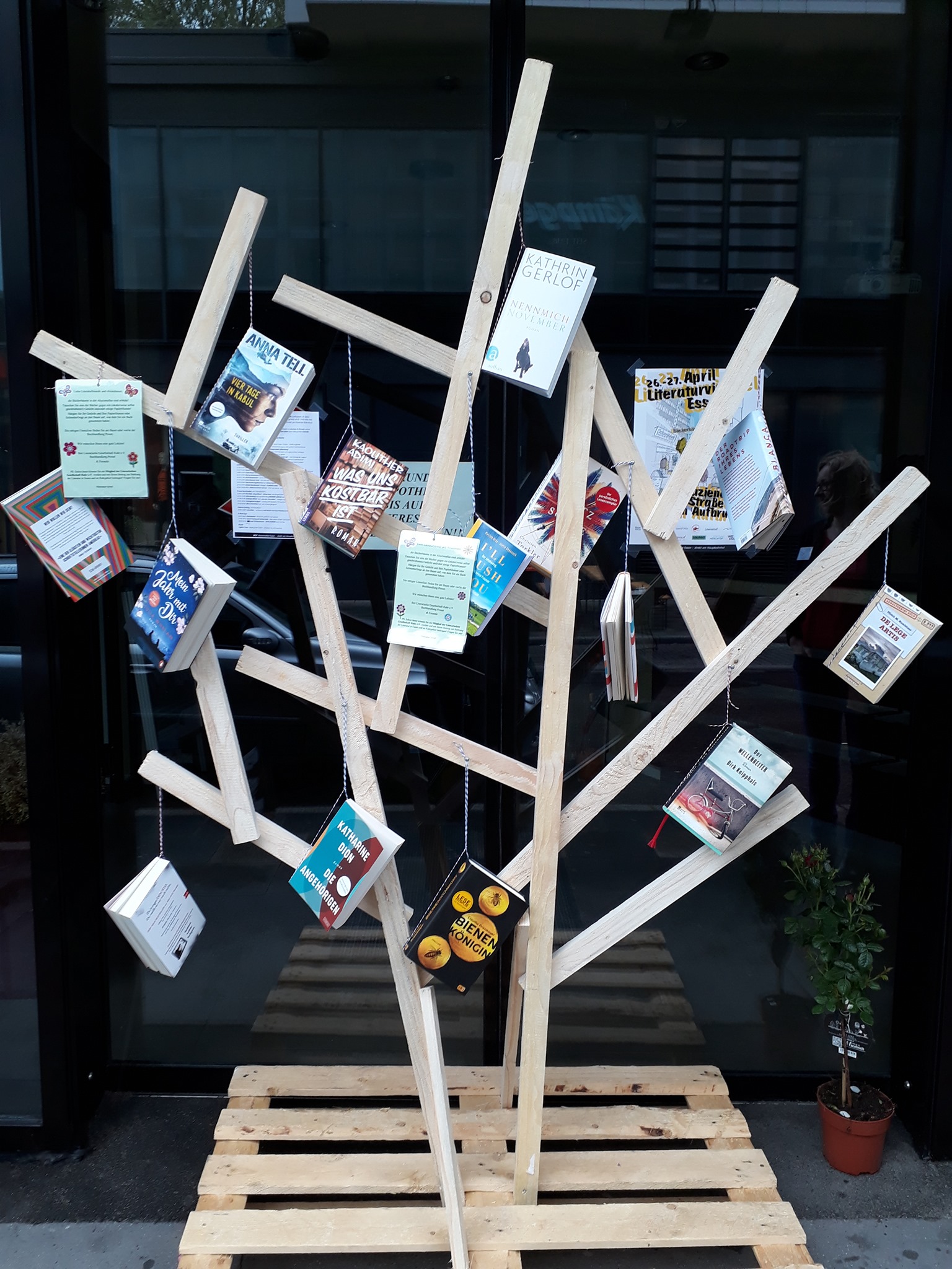 Bücherbäume, Literaturviertelfest 2022, Foto: Marek Eggemann