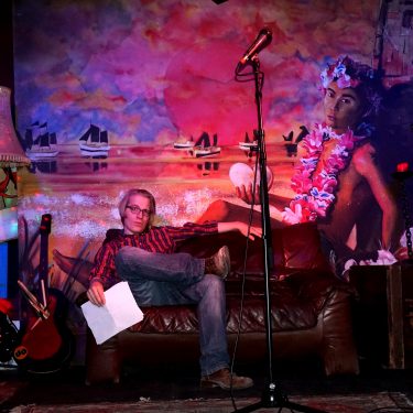 Christofer Rott, Moderator des Poetry Jams im subrosa